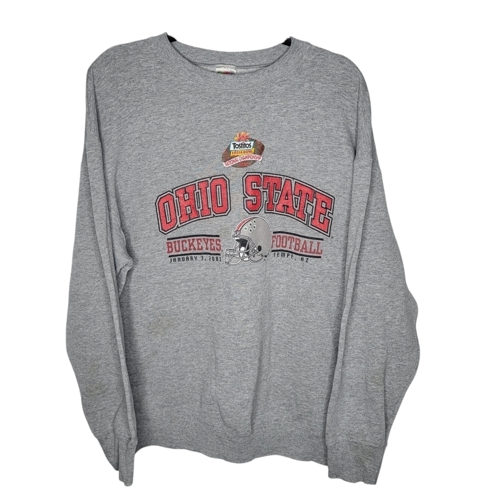 Vintage Ohio State Buckeyes Tostitos Fiesta Bowl Football Crewneck Sweatshirt